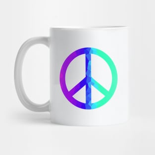 Psychedelic Retro Peace Sign Mug